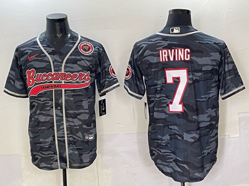 Men 2025 Tampa Bay Buccaneers #7 Irving Camo Joint Name Nike Limited NFL Jersey style 05